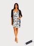 CHACHA Ruffle Knee length DIGITAL PRINT Dress - D2760